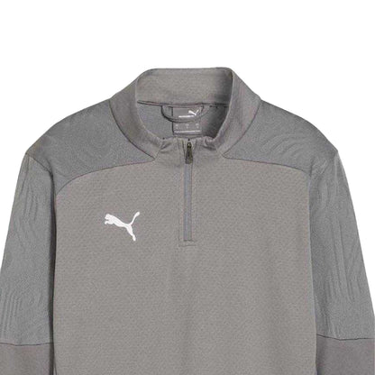 Grey - Side - Puma Mens Training Quarter Zip Track Top
