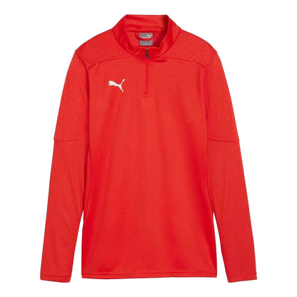 Red - Front - Puma Mens Training Quarter Zip Track Top
