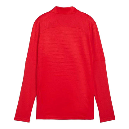 Red - Back - Puma Mens Training Quarter Zip Track Top