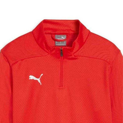 Red - Side - Puma Mens Training Quarter Zip Track Top