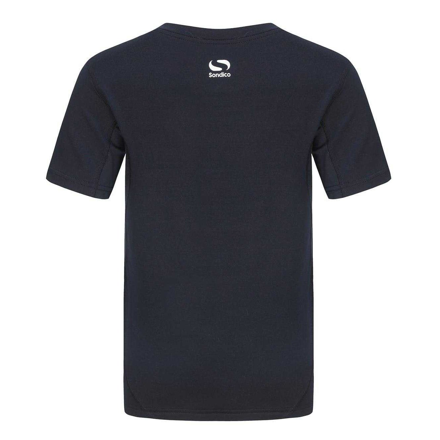 Navy - Back - Sondico Childrens-Kids Base Layer Top