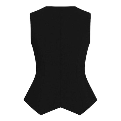 Black - Back - I Saw It First Womens-Ladies Waistcoat