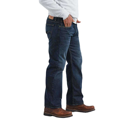 Dark Blue - Side - Levis Mens 569 Straight Leg Loose Jeans