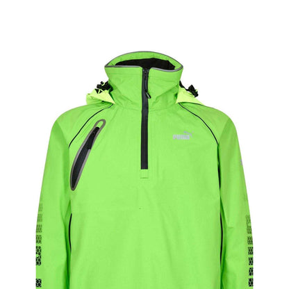 Green - Side - Puma Mens Training Overhead Quarter Zip Top