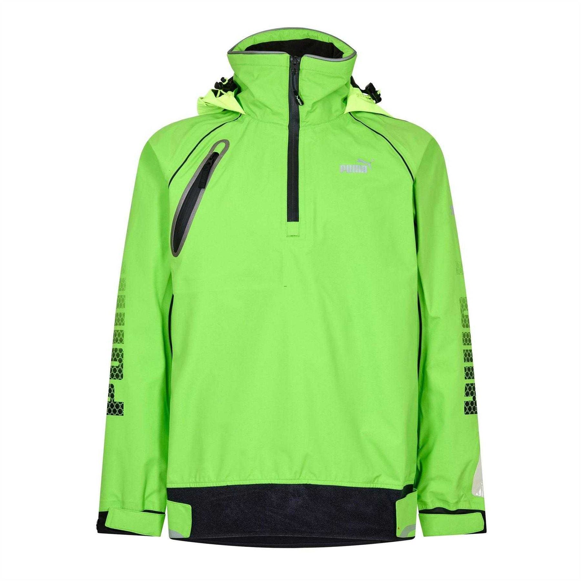 Green - Front - Puma Mens Training Overhead Quarter Zip Top