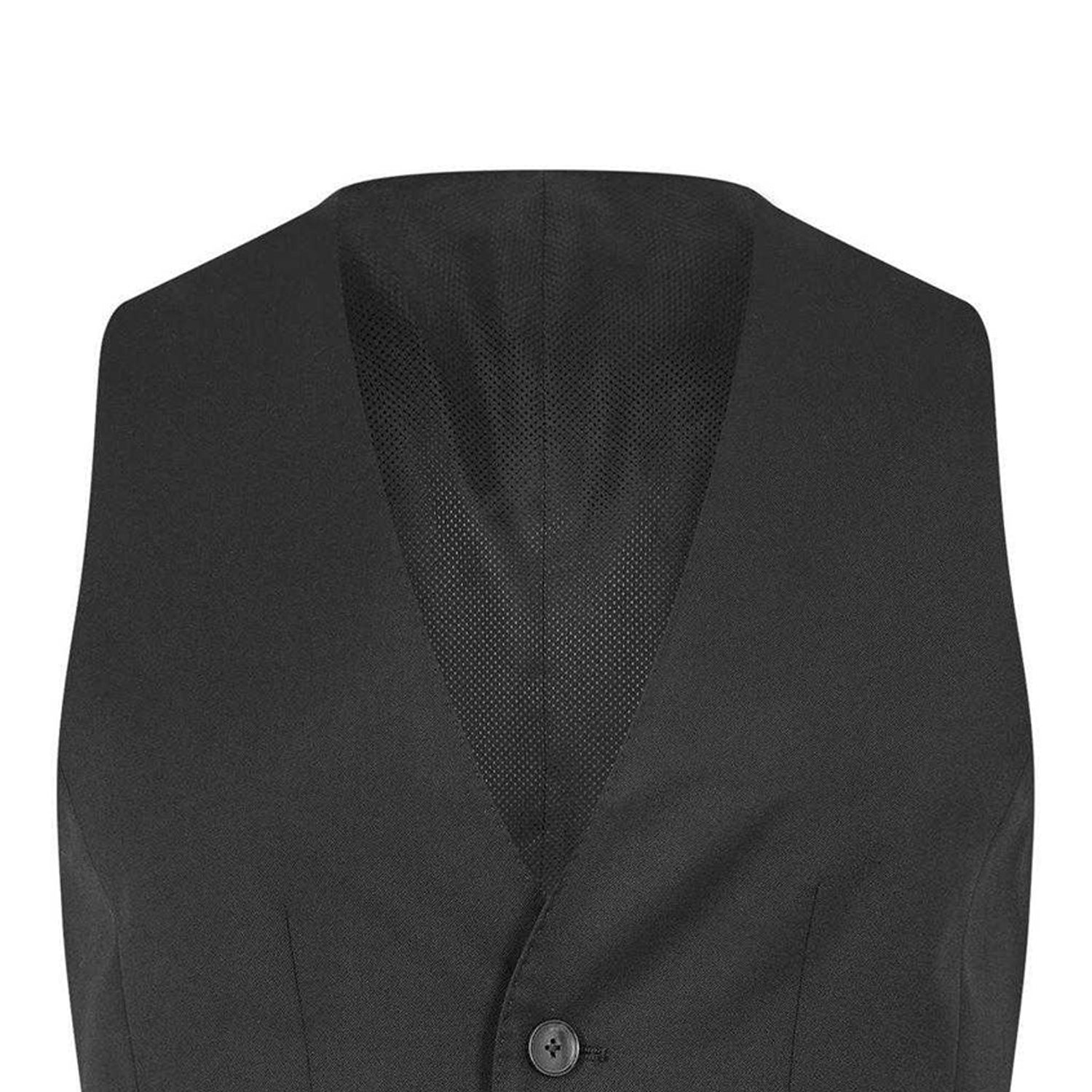 Black - Side - Boss Mens Wilson Waistcoat