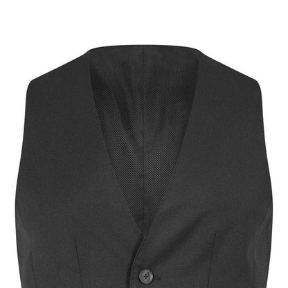 Black - Side - Boss Mens Wilson Waistcoat