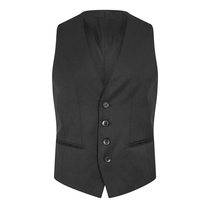 Black - Front - Boss Mens Wilson Waistcoat