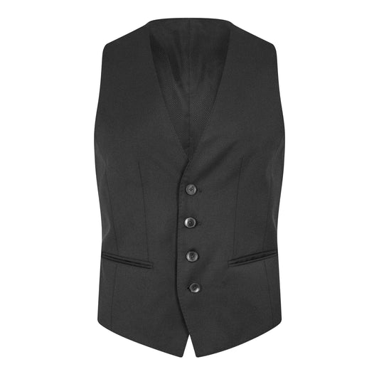 Black - Front - Boss Mens Wilson Waistcoat