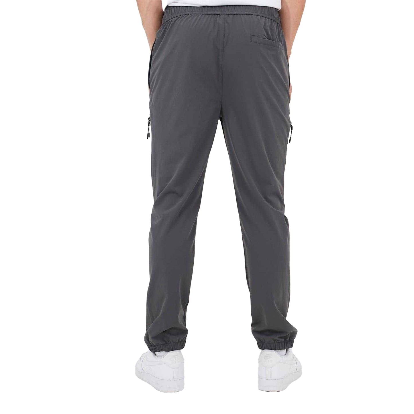 Dark Grey - Back - Brave Soul Mens Slim Joggers
