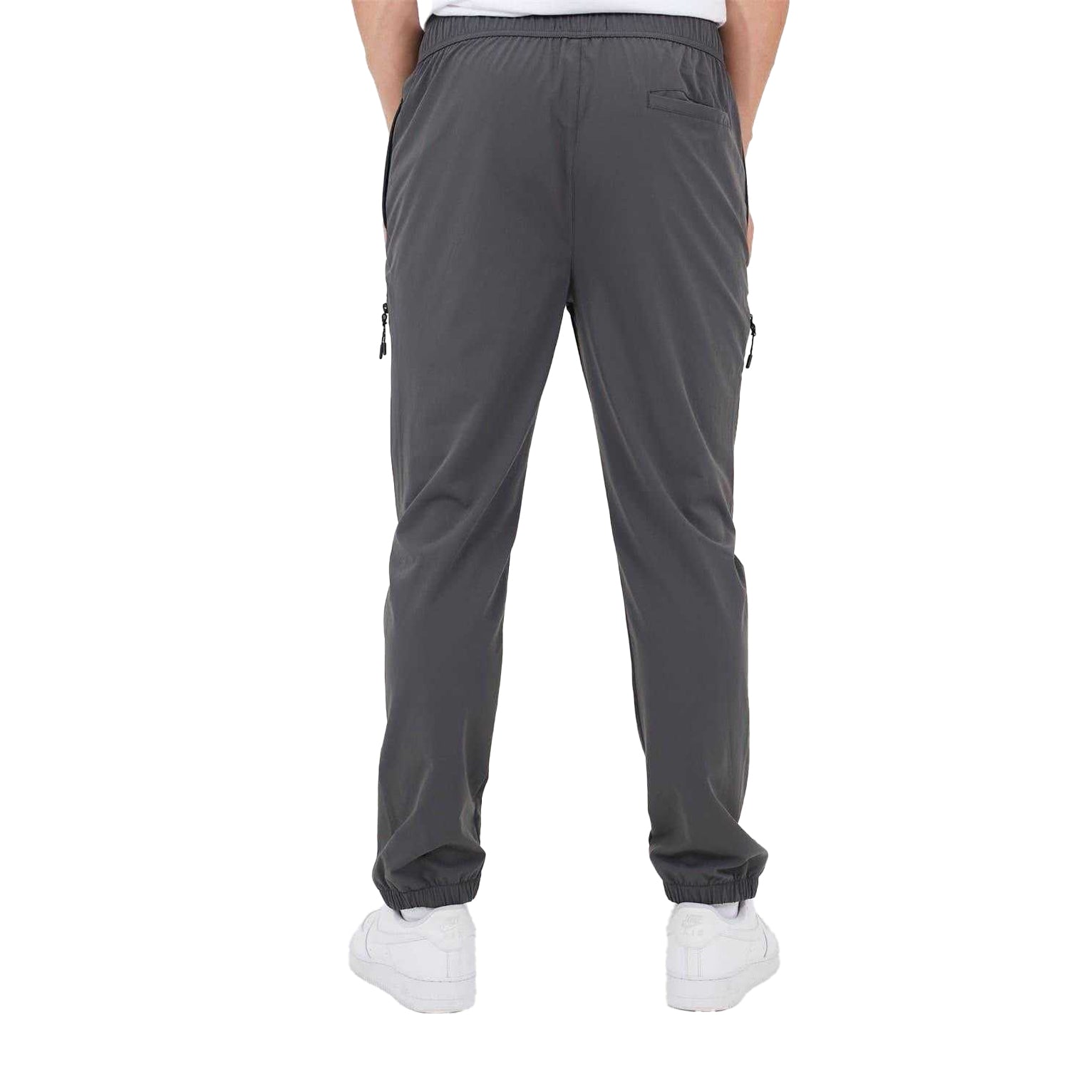 Dark Grey - Back - Brave Soul Mens Slim Joggers