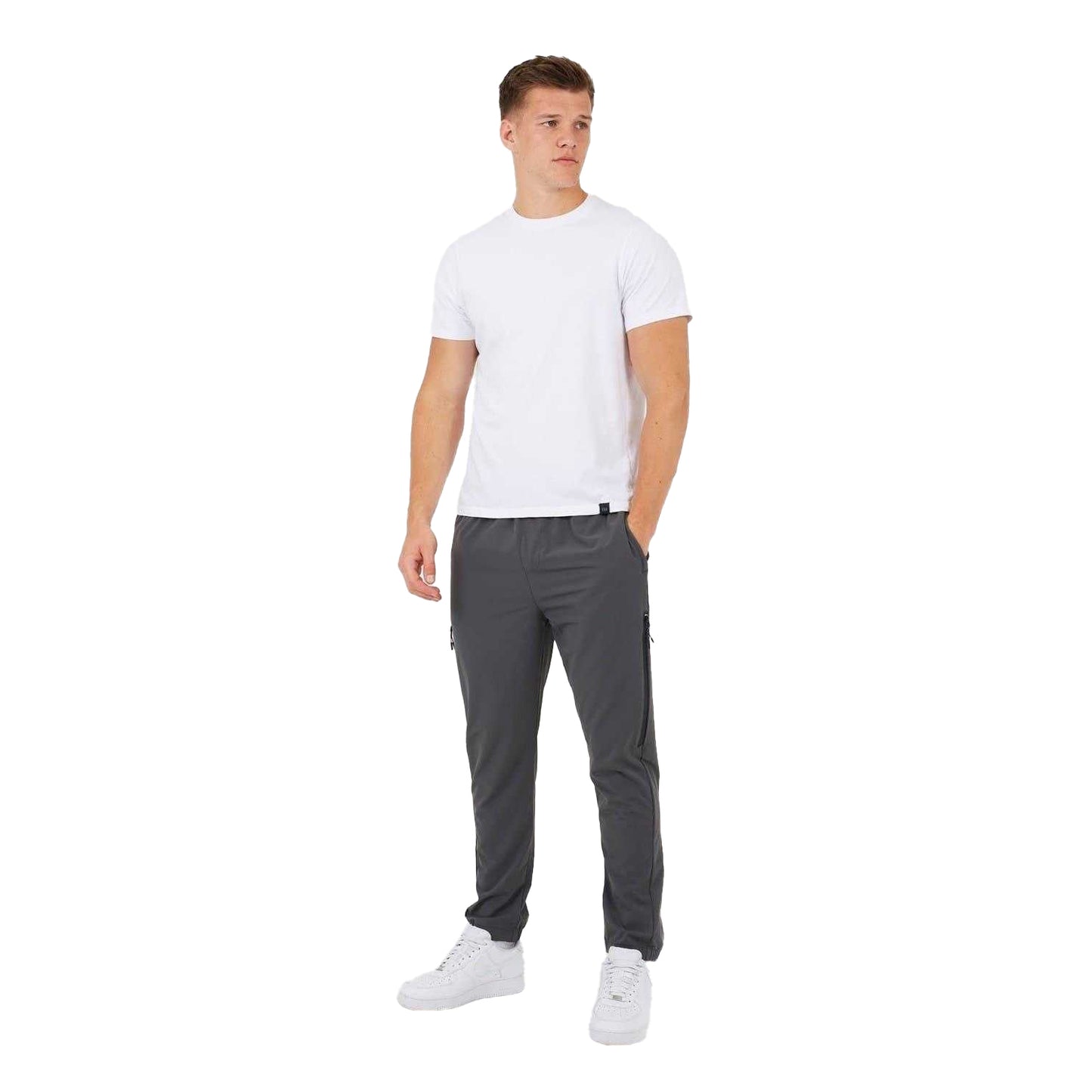 Dark Grey - Lifestyle - Brave Soul Mens Slim Joggers