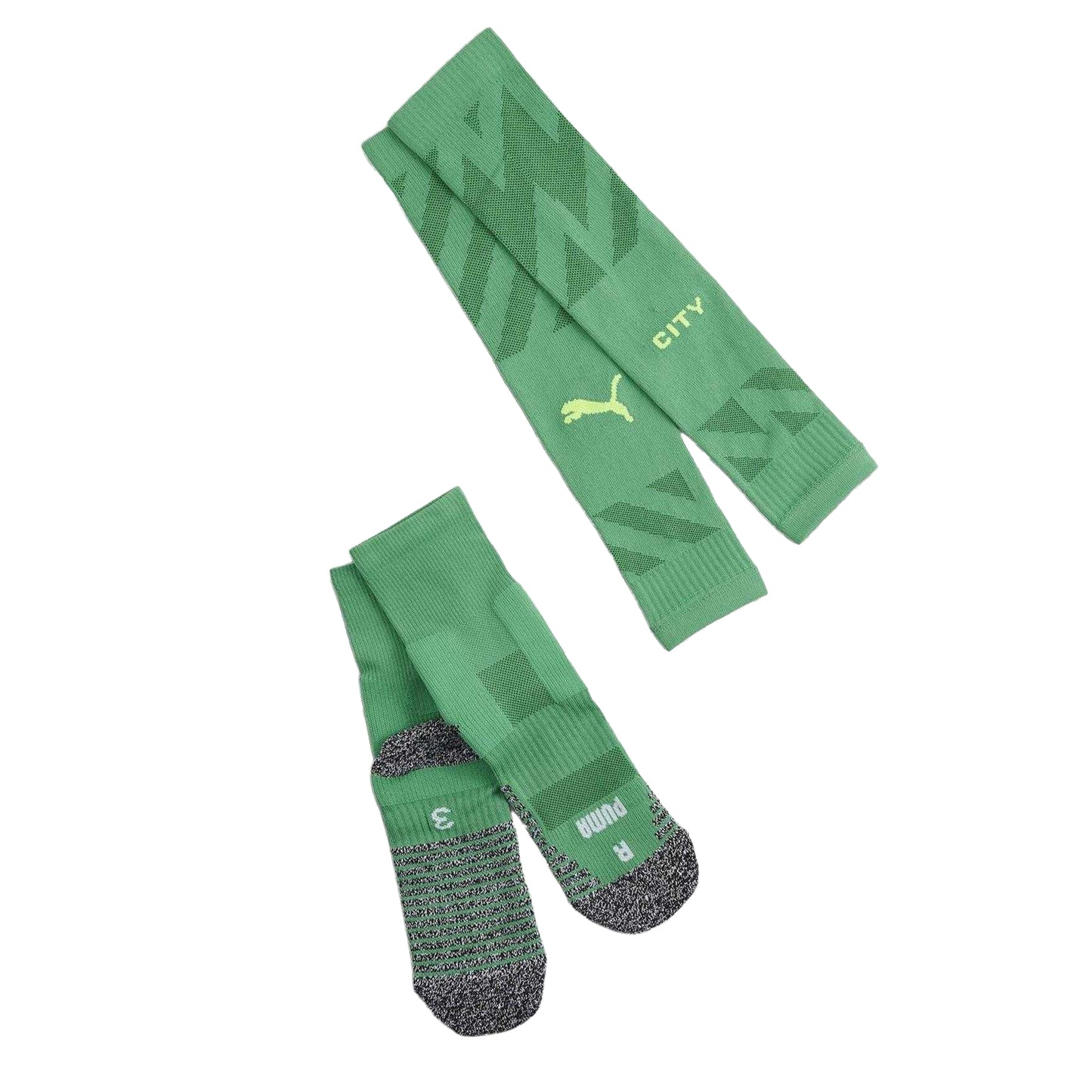 Green - Side - Puma Mens Manchester City FC Goalkeeper Socks
