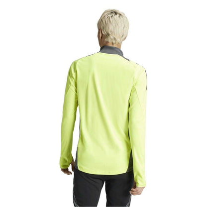 Solar Yellow - Back - Adidas Womens-Ladies Logo Raglan Technical Top