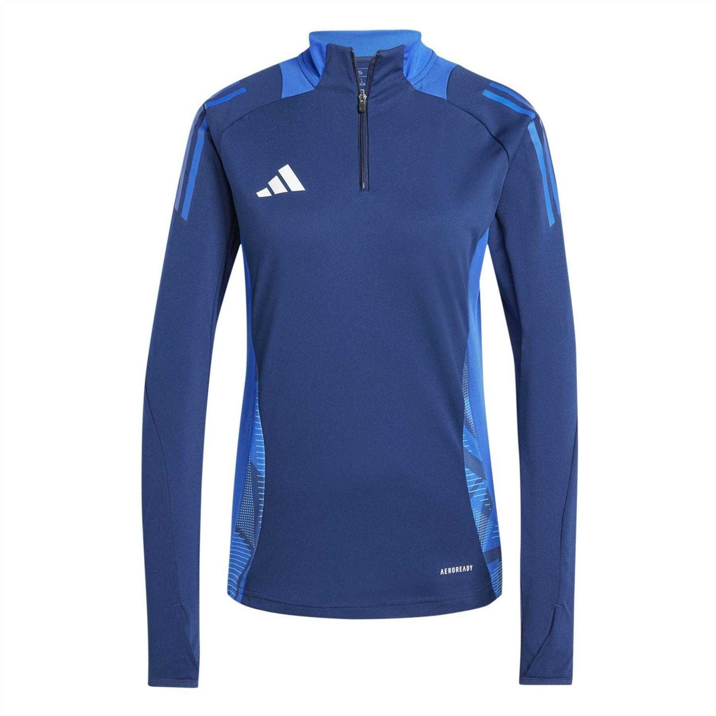 Navy Blue - Front - Adidas Womens-Ladies Logo Raglan Technical Top