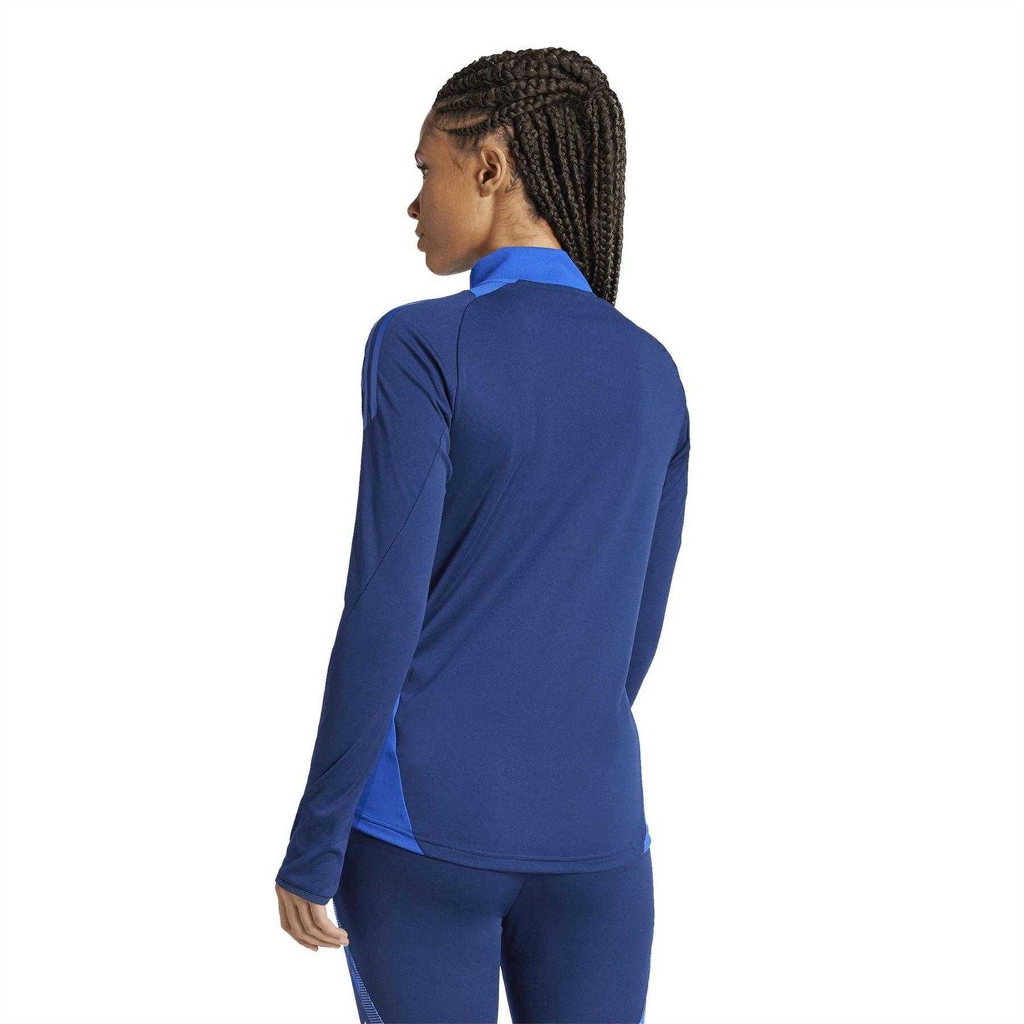 Navy Blue - Back - Adidas Womens-Ladies Logo Raglan Technical Top