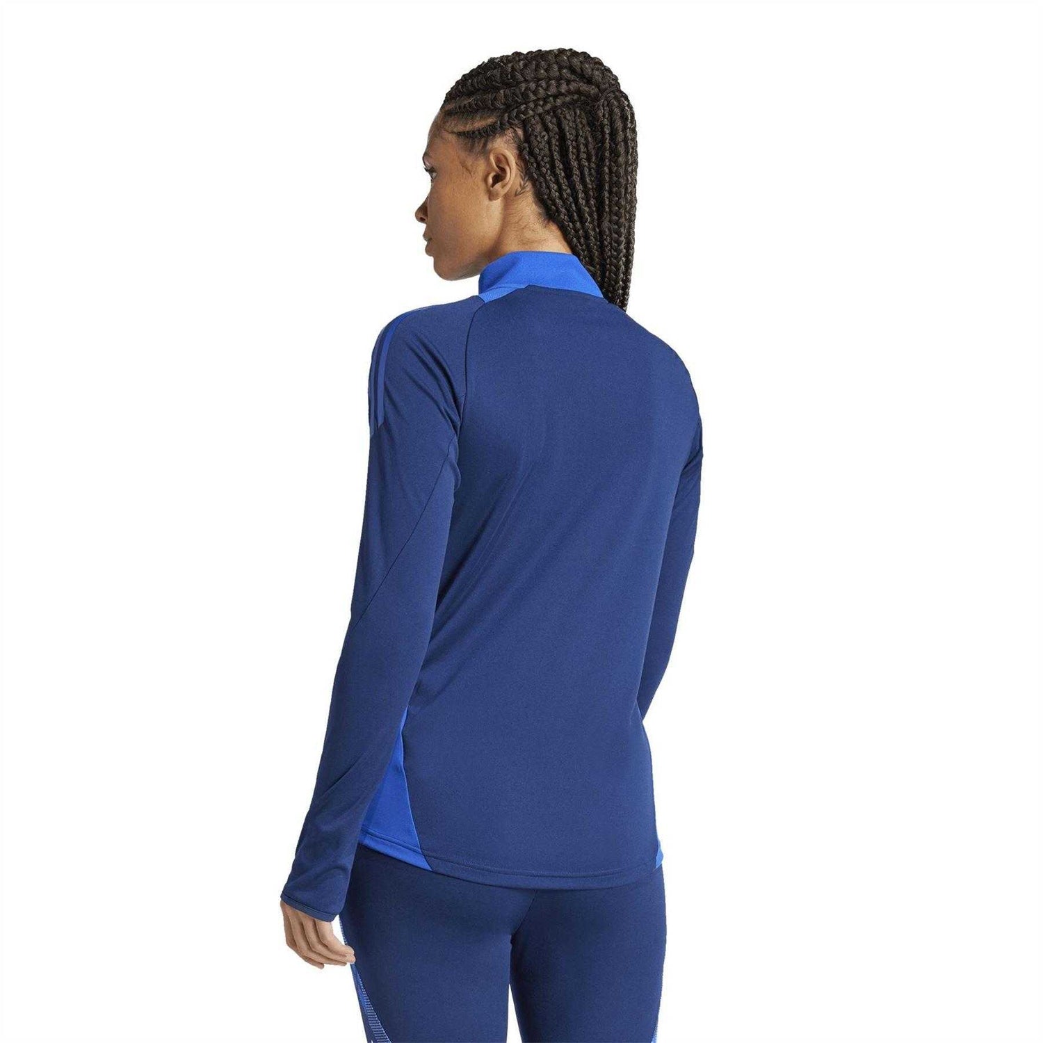 Navy Blue - Back - Adidas Womens-Ladies Logo Raglan Technical Top