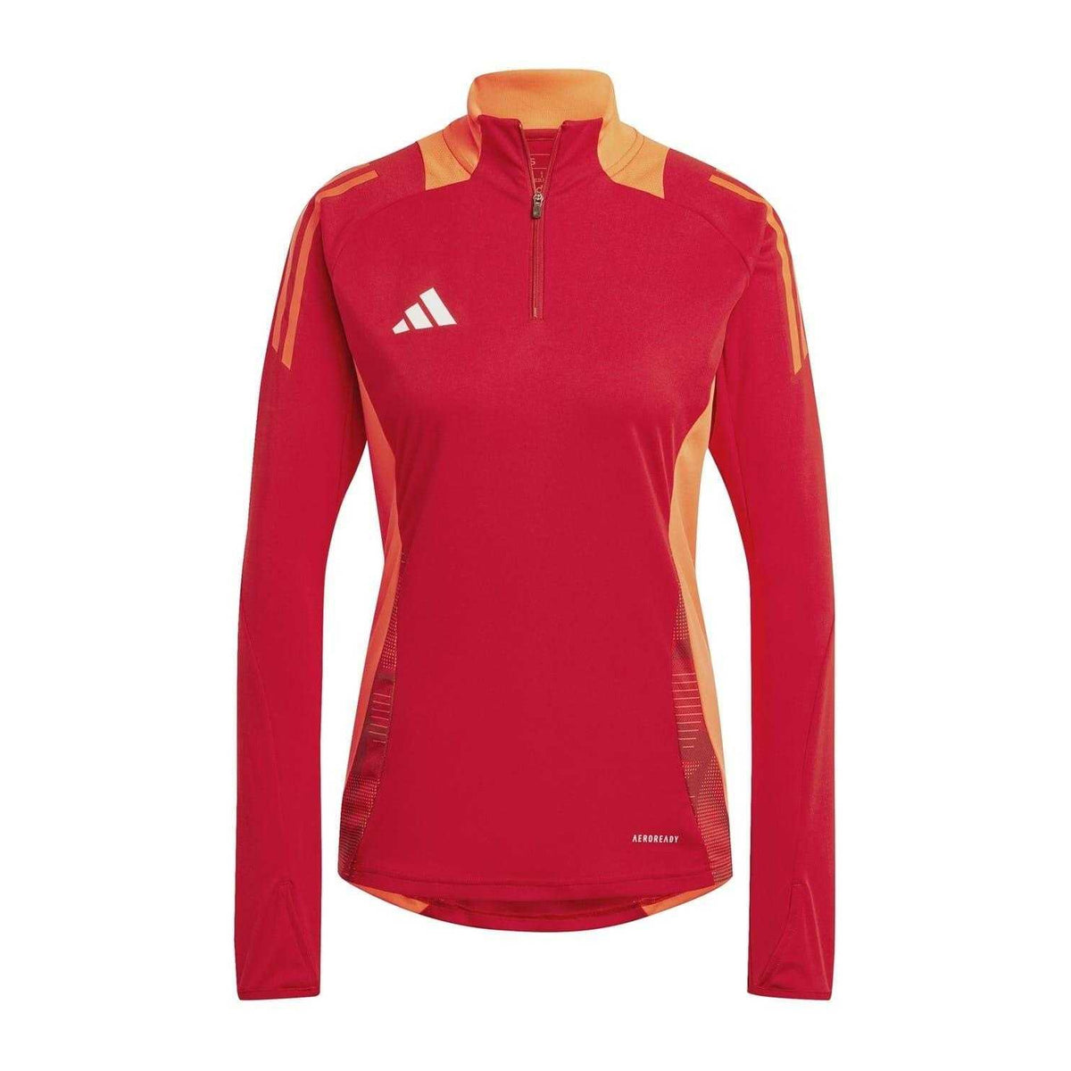 Team Power Red - Front - Adidas Womens-Ladies Logo Raglan Technical Top
