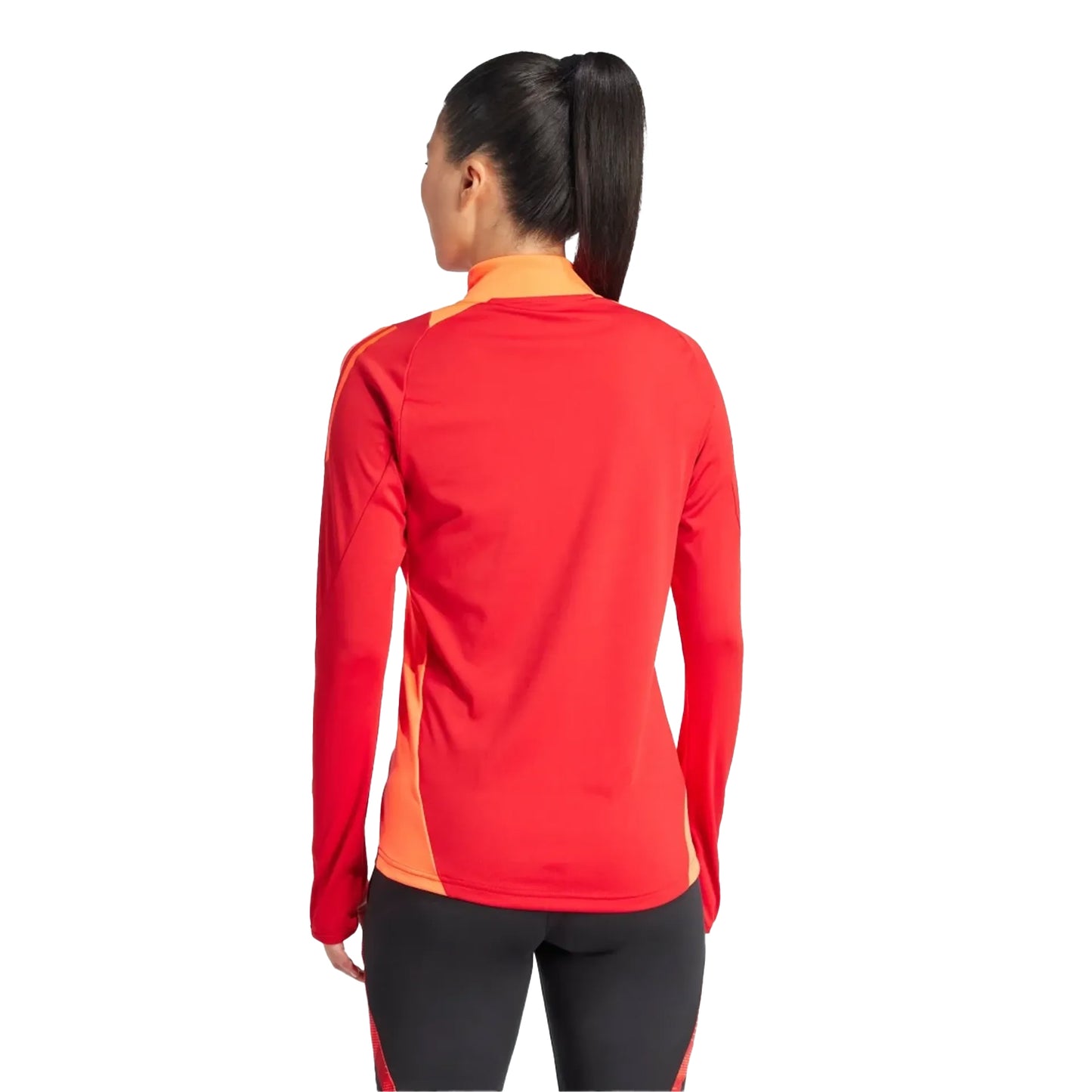 Team Power Red - Back - Adidas Womens-Ladies Logo Raglan Technical Top