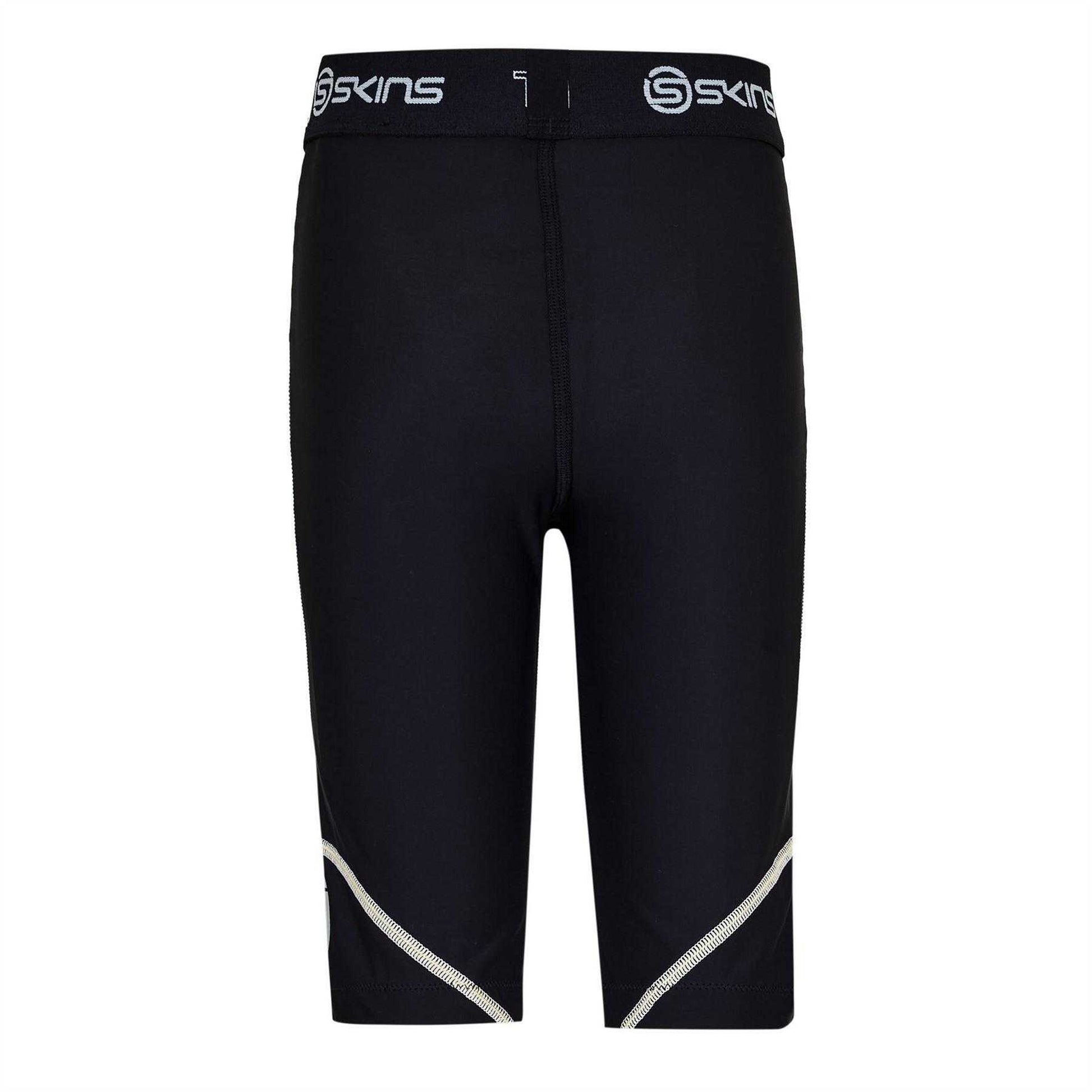Black - Back - Skins Mens Dynamic Compression Shorts
