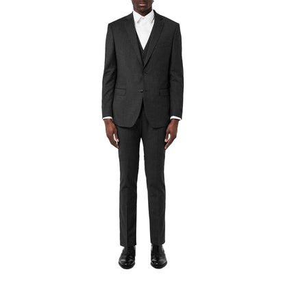 Charcoal - Pack Shot - Without Prejudice Mens Italian Slim Waistcoat