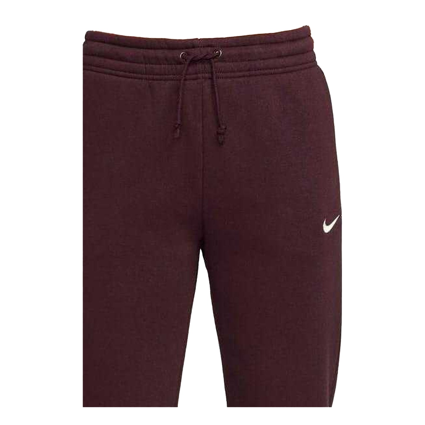 Burgundy - Side - Nike Womens-Ladies Phoenix Fleece Mid Rise Sweatpants