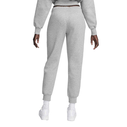 Grey Marl - Back - Nike Womens-Ladies Phoenix Fleece Mid Rise Sweatpants