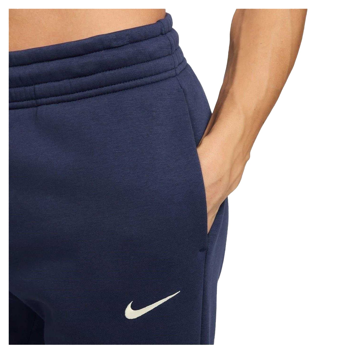 Midnight Navy - Side - Nike Womens-Ladies Phoenix Fleece Mid Rise Sweatpants