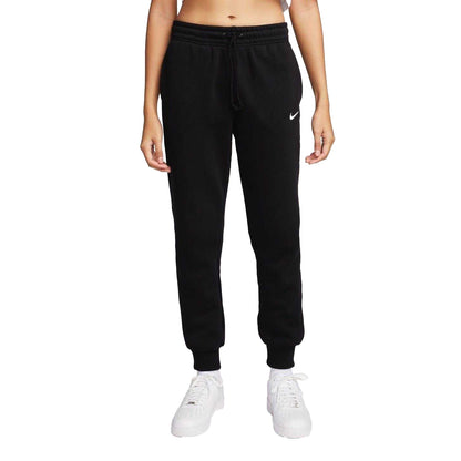 Black - Front - Nike Womens-Ladies Phoenix Fleece Mid Rise Sweatpants