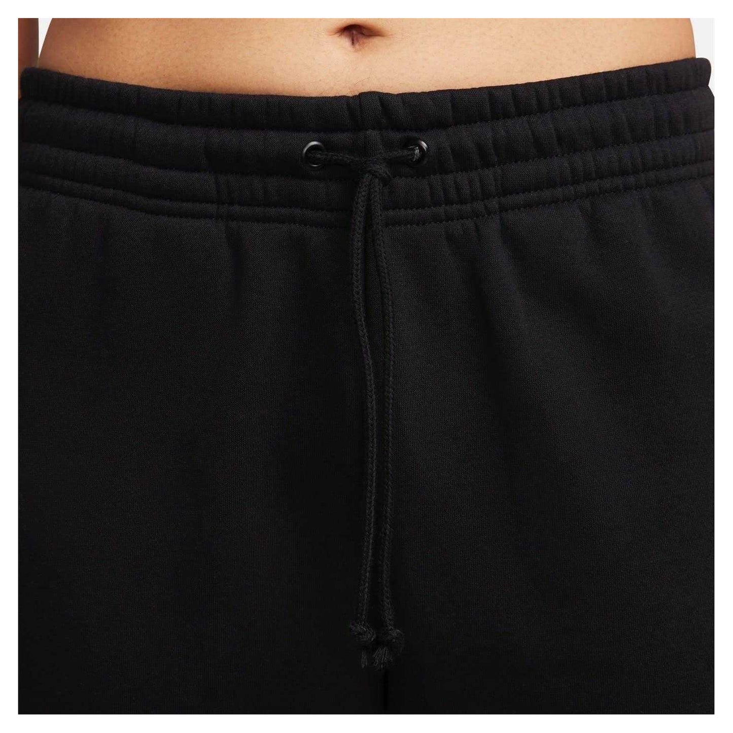 Black - Side - Nike Womens-Ladies Phoenix Fleece Mid Rise Sweatpants