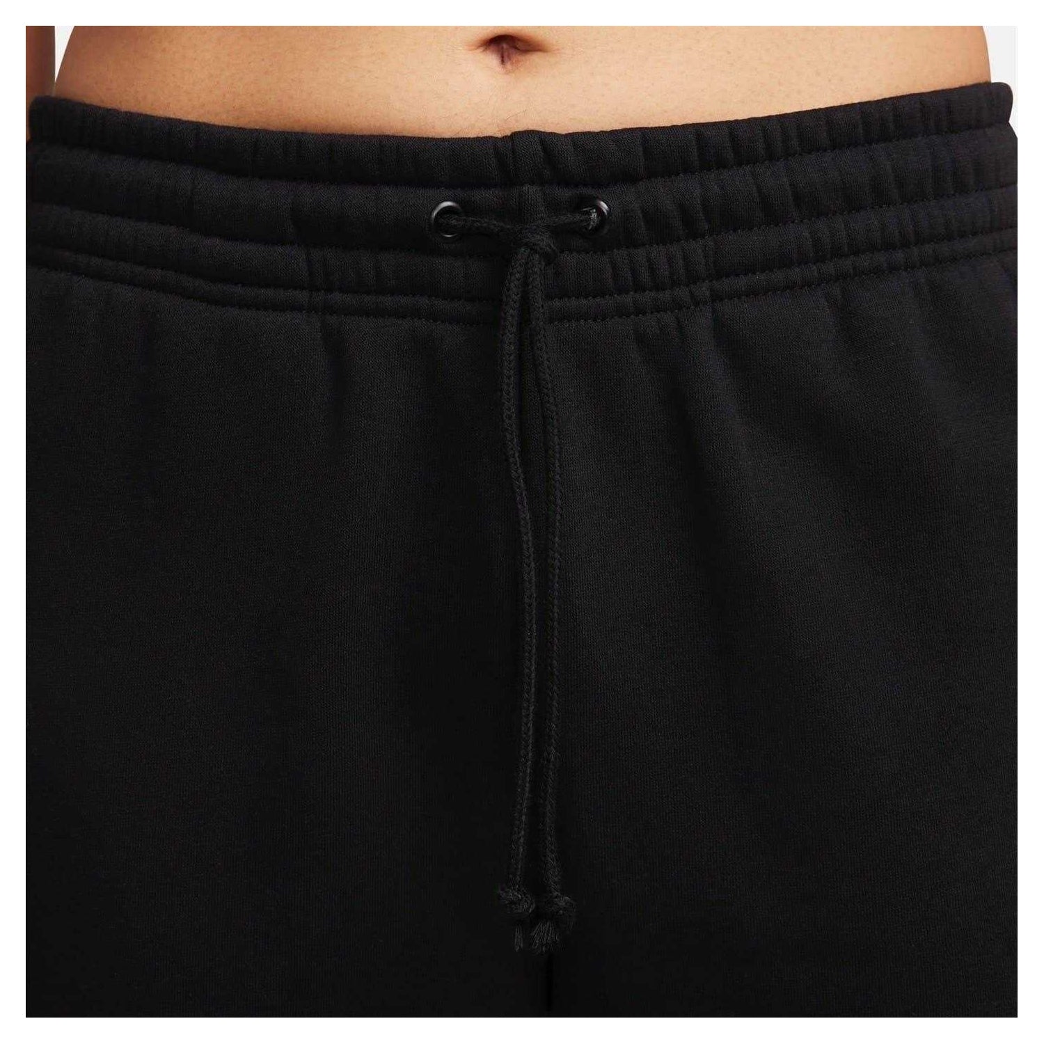 Black - Side - Nike Womens-Ladies Phoenix Fleece Mid Rise Sweatpants