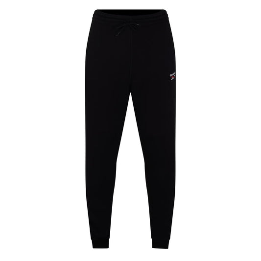 Black-White - Front - Reebok Mens Identity Fleece Joggers