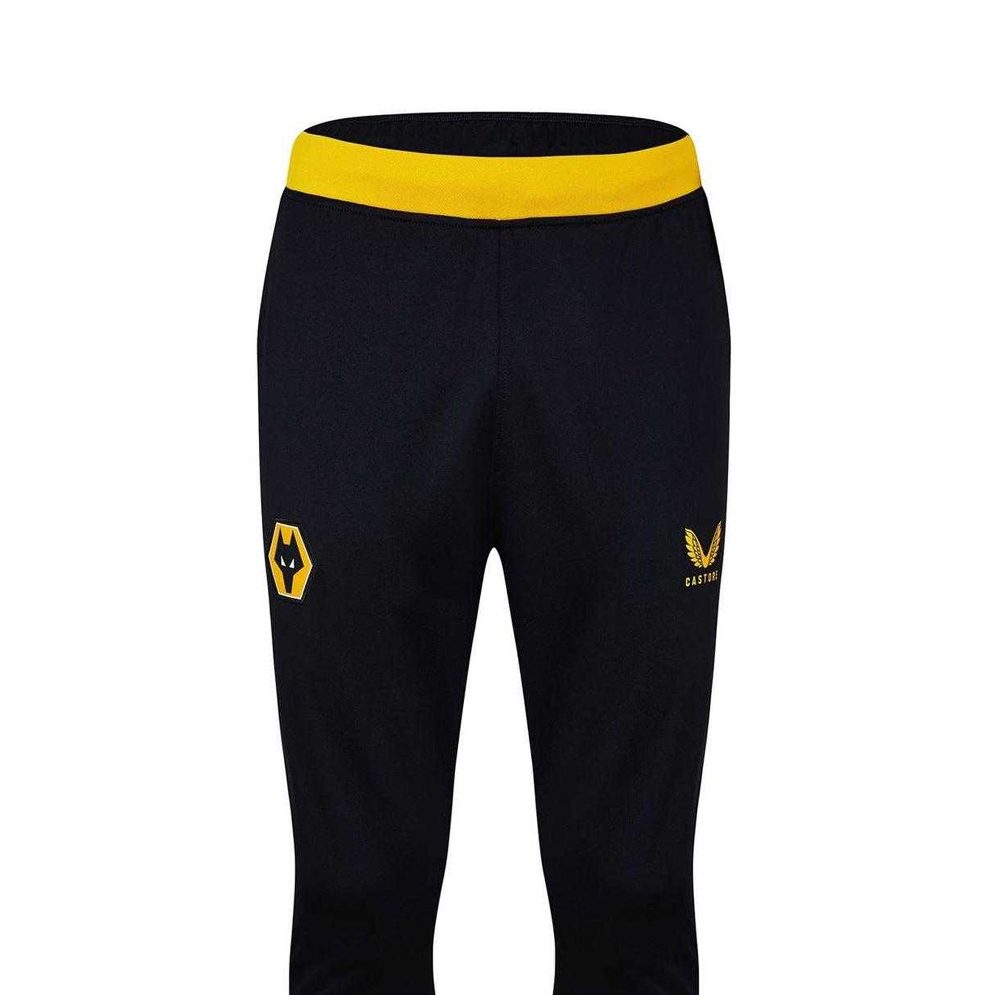 Caviar-Old Gold - Side - Castore Mens Wolverhampton Wanderers FC Tracksuit Bottoms