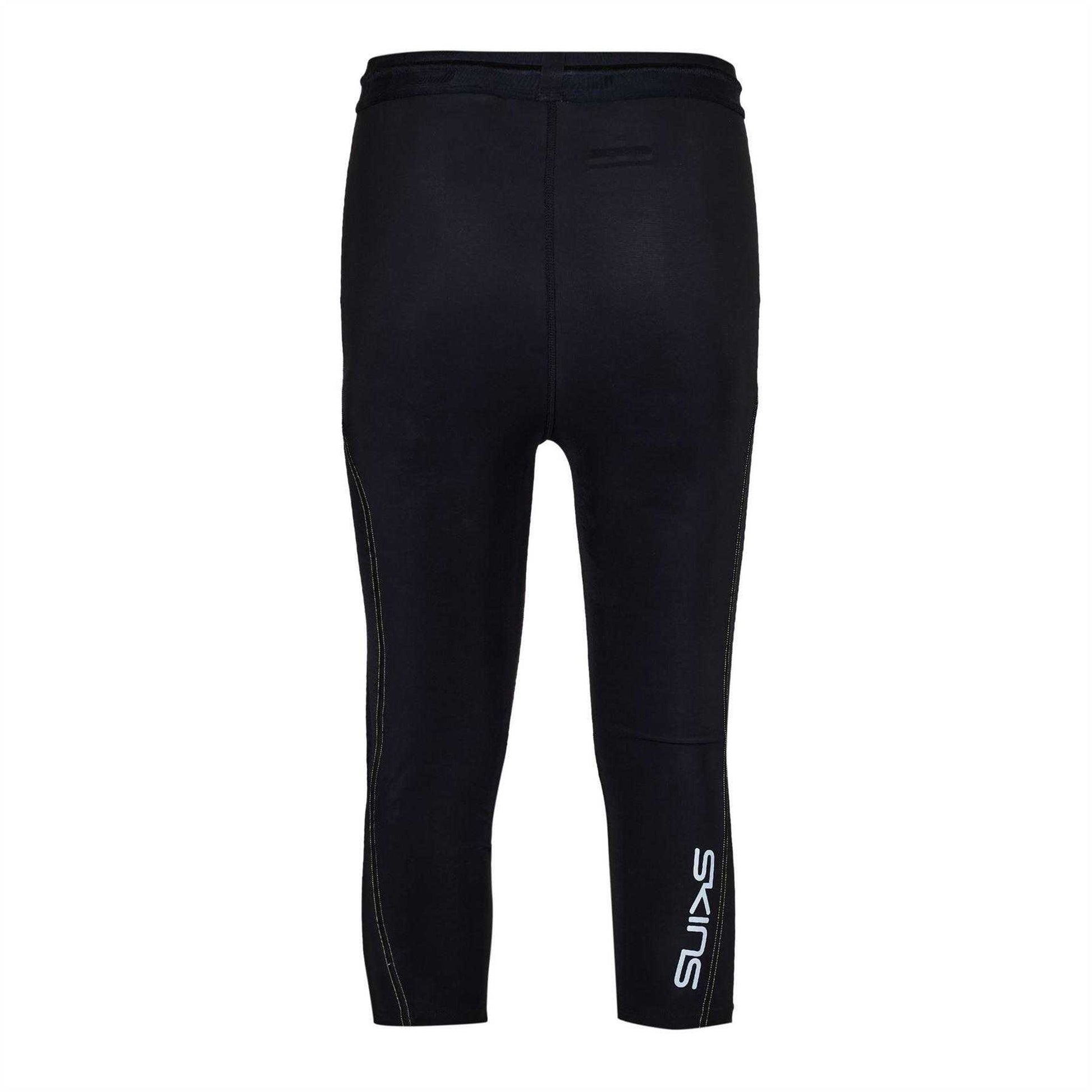 Black - Back - Skins Mens Series-3 Compression Fitted Leggings