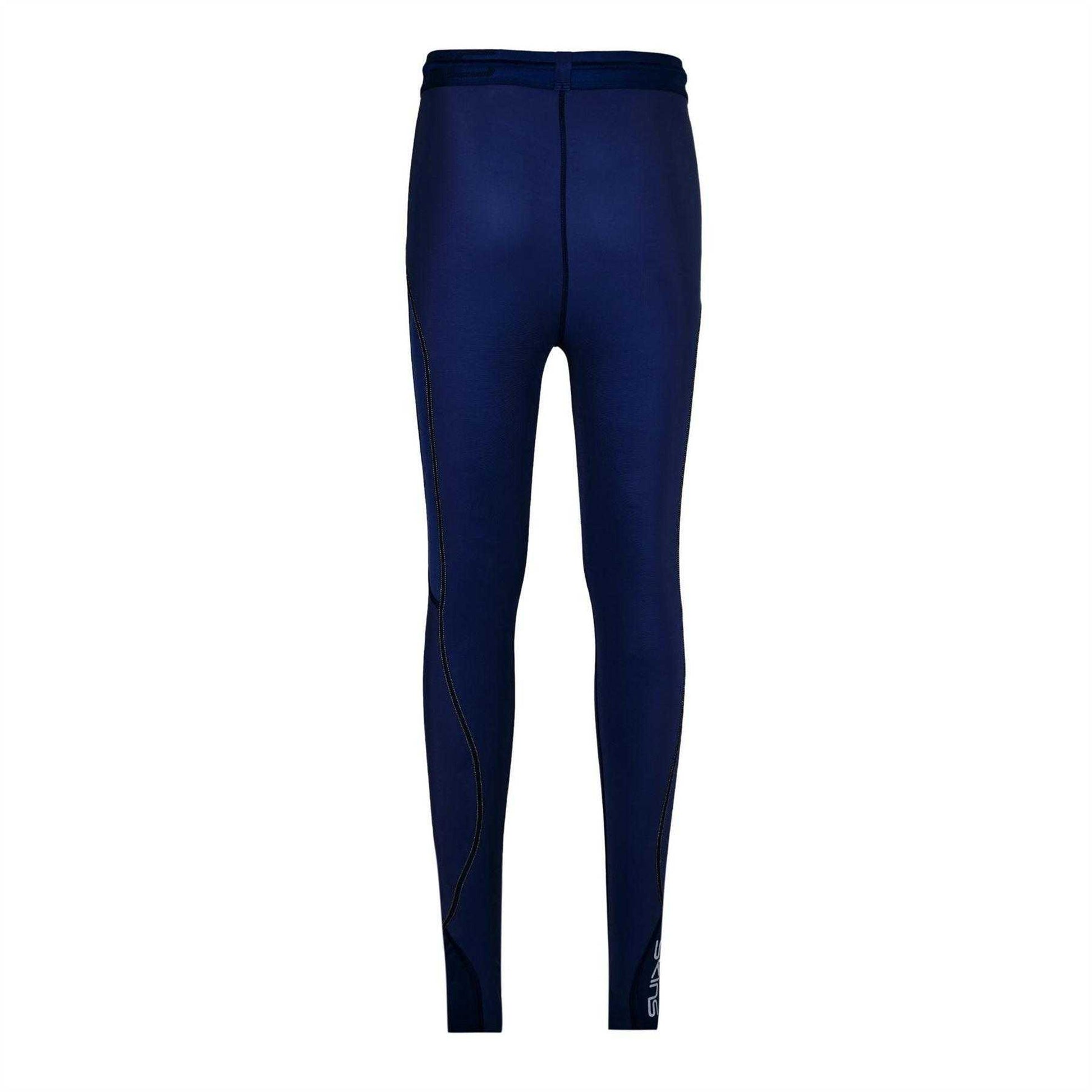 Blue - Back - Skins Mens Series-3 Compression Fitted Leggings