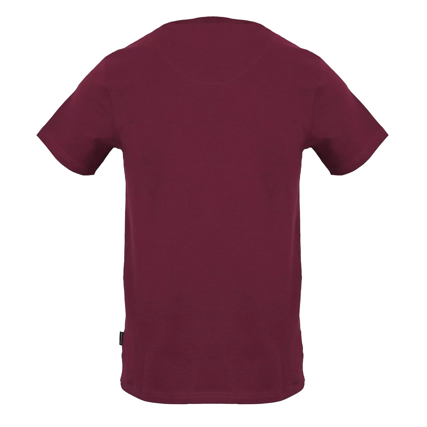 Red - Back - Aquascutum Mens Chest Logo T-Shirt