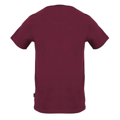 Red - Back - Aquascutum Mens Chest Logo T-Shirt