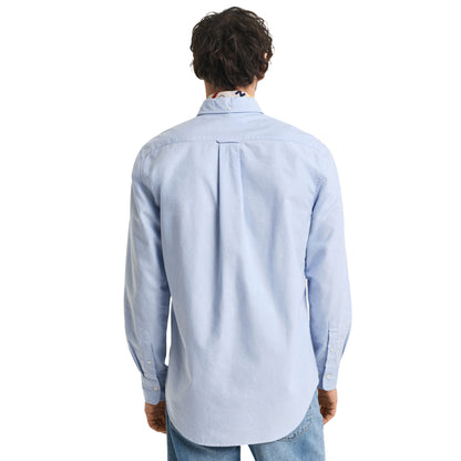 Blue - Back - Gant Mens Archive Shield Oxford Regular Shirt