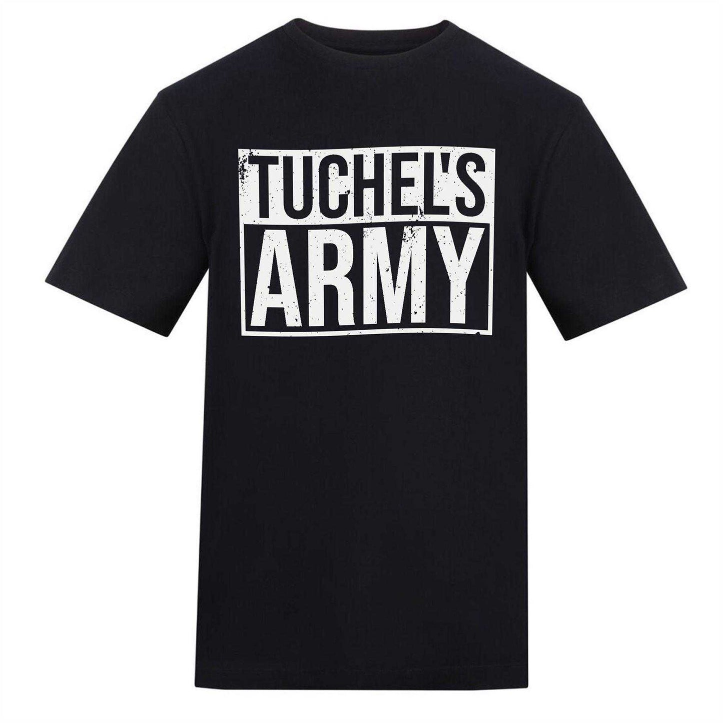 Black - Front - AWD Mens Tuchel´s Army Graphic Print T-Shirt