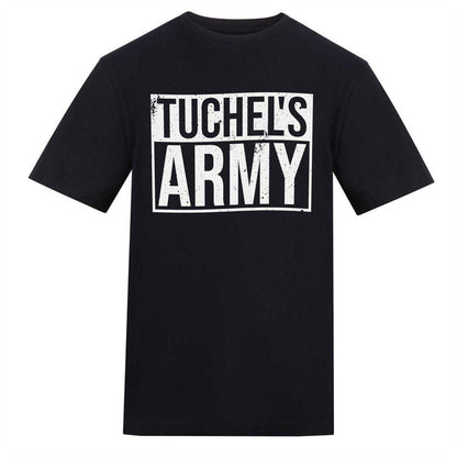 Black - Front - AWD Mens Tuchel´s Army Graphic Print T-Shirt