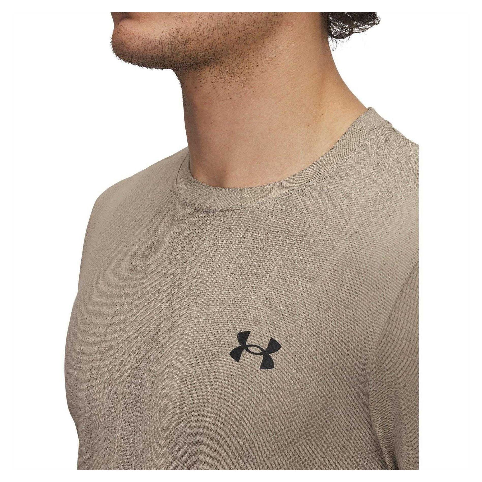 Brown - Side - Under Armour Mens Classic Logo T-Shirt