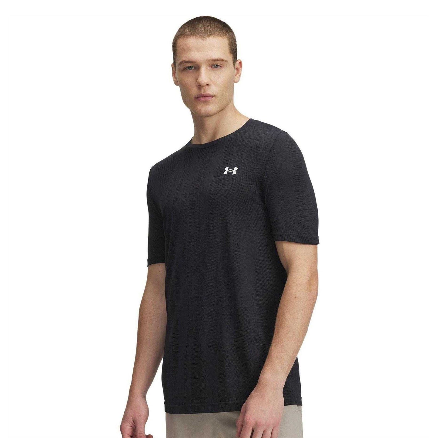 Black - Front - Under Armour Mens Classic Logo T-Shirt