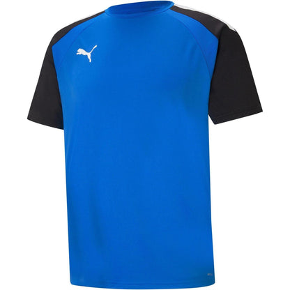 Blue-Black-White - Front - Puma Mens TeamPACER Colour Block T-Shirt