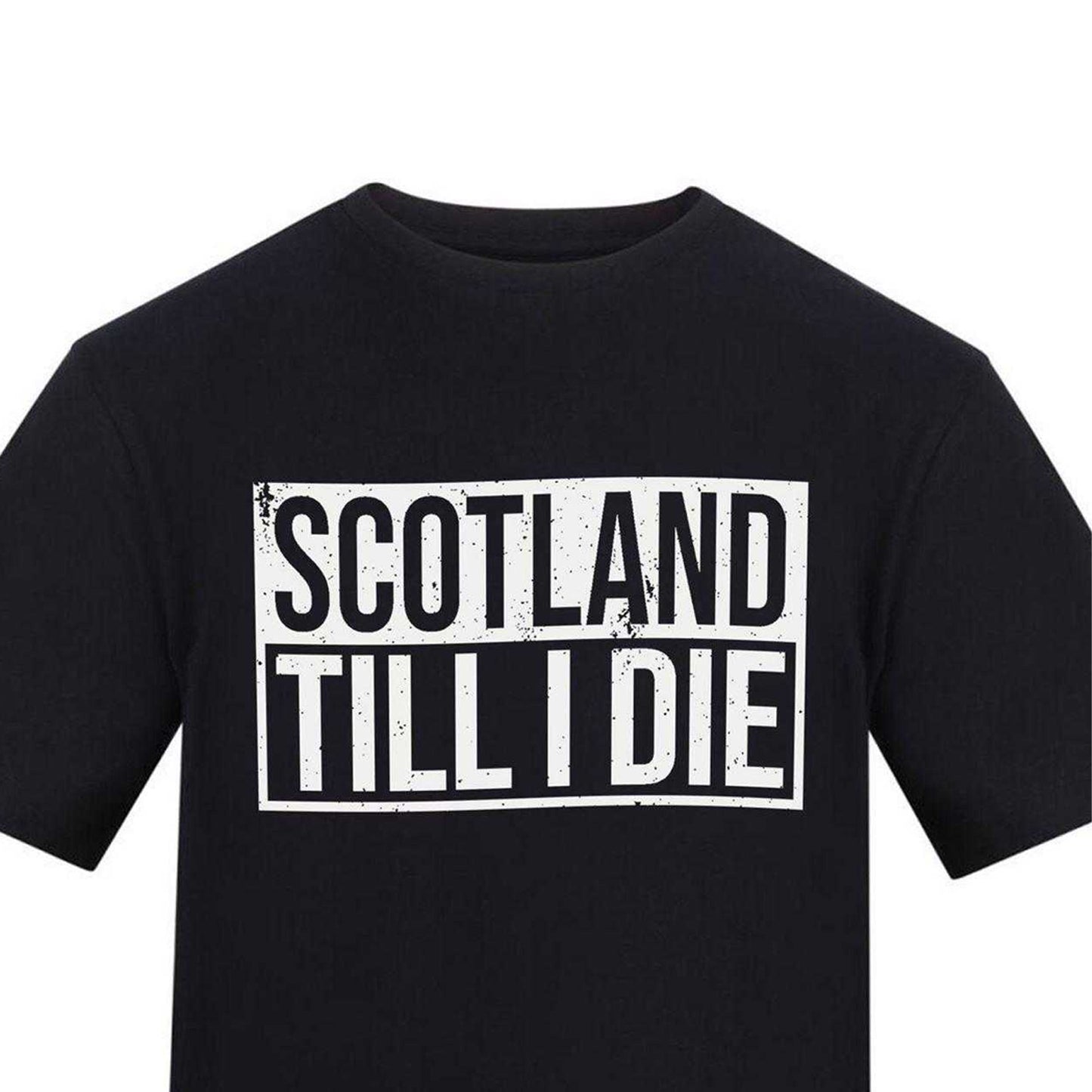 Black - Side - AWD Mens Scotland Till I Die T-Shirt
