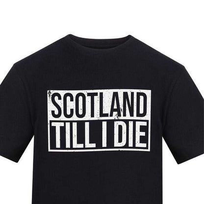 Black - Side - AWD Mens Scotland Till I Die T-Shirt