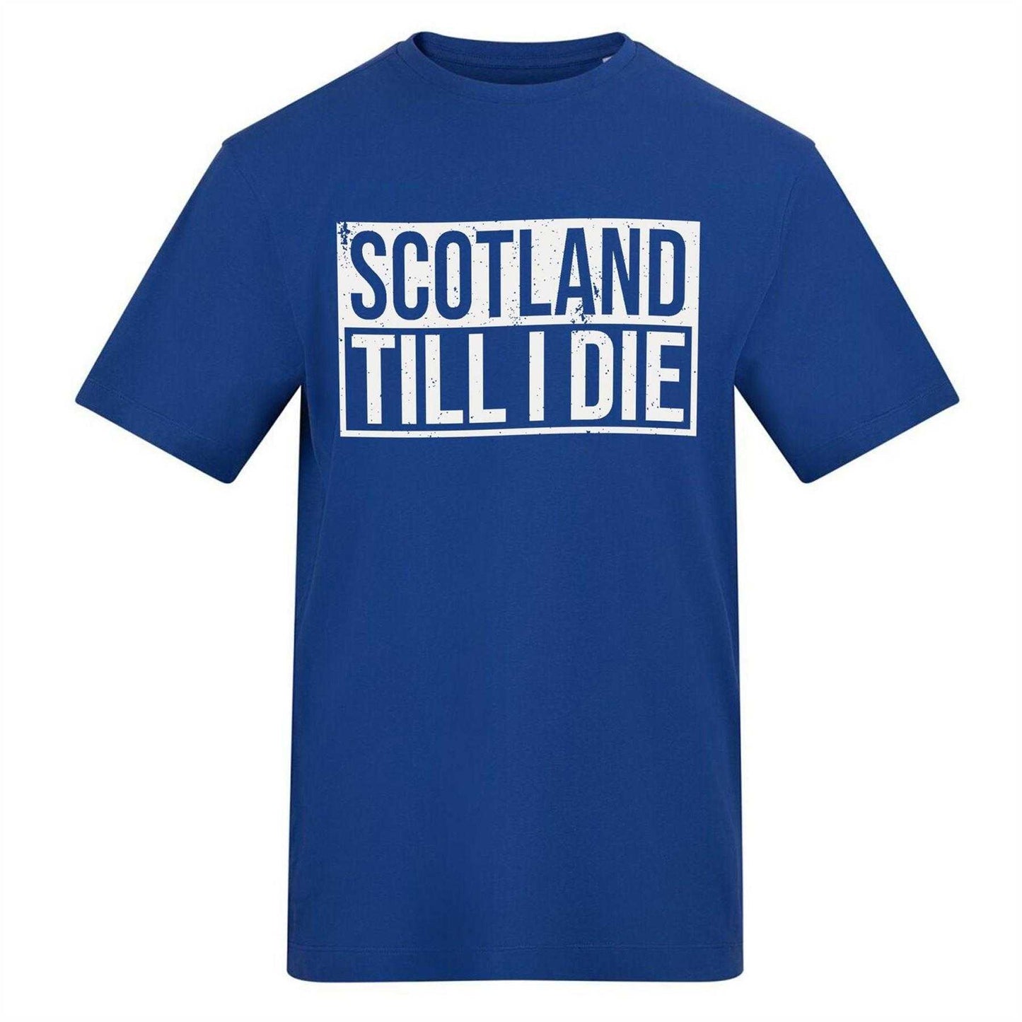 Blue - Front - AWD Mens Scotland Till I Die T-Shirt