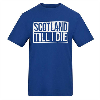 Blue - Front - AWD Mens Scotland Till I Die T-Shirt
