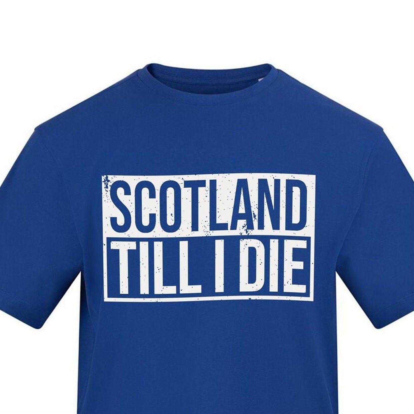 Blue - Side - AWD Mens Scotland Till I Die T-Shirt
