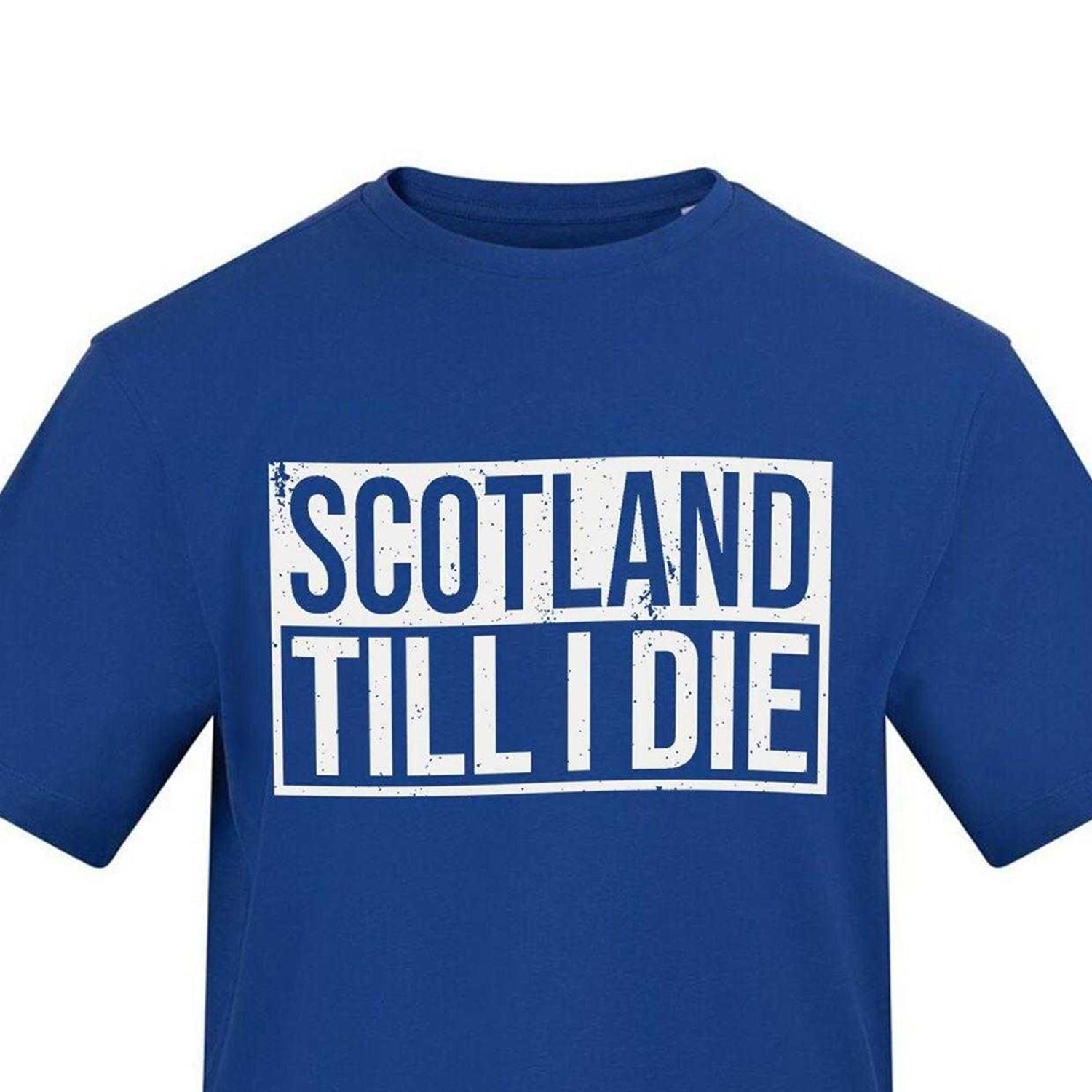 Blue - Side - AWD Mens Scotland Till I Die T-Shirt