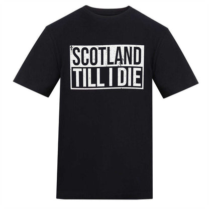 Black - Front - AWD Mens Scotland Till I Die T-Shirt